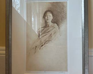 Art: Suzy Schultz Limited Edition Solar Etching, 17” x 24”