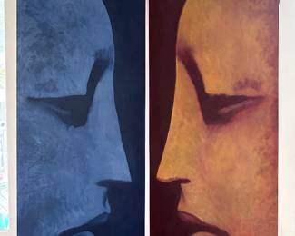 Art: Joel Gilmore Original Painting, 32” x 80” each