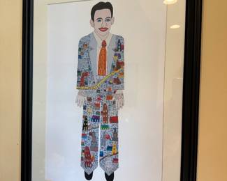 Art: Howard Finster Framed Print, 17” x 23”