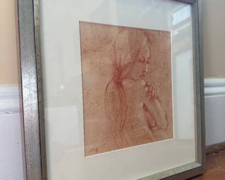 Art: Suzy Schultz Figure Study Sketch, 17” x 18”