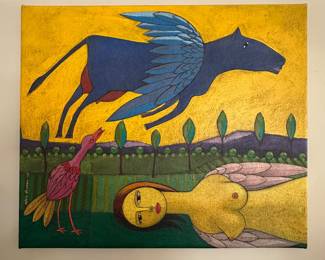 Art: Felix Berroa, 26” x 22”, Original Painting