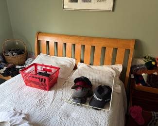 Headboard mattress and footboard