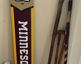 Canes and U of M wood sign