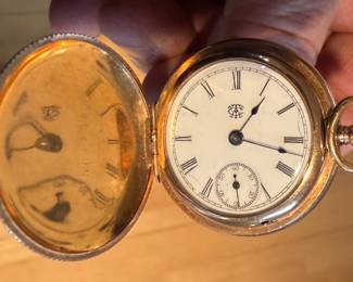Gold filled pocket watch