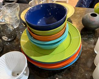 Colored dishes
