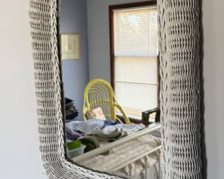 Wicker Mirror