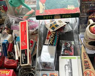 Trays of collectibles