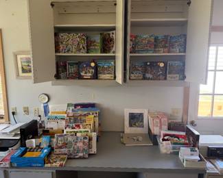 Puzzles and office supplies