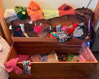 Hand made winter hats sox and gloves