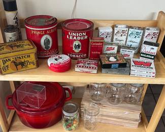 Tobacco and spice tins