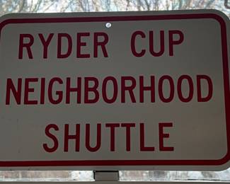 Ryder Cup steel sign