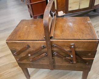 Vintage sewing basket