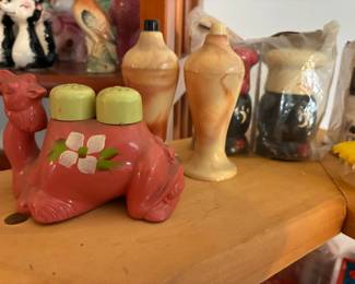 Variety of Vintage Novelty Salt & Pepper Shakers