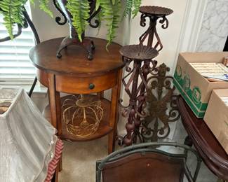 Lots of small tables and accent pieces