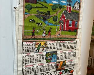 Vintage cloth calendars