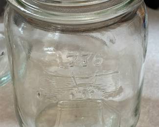 Vintage Bicentennial Libery Bell Mason Jar