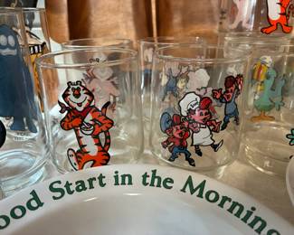 Vintage Kelloggs juice glasses