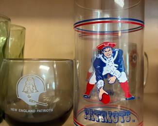 New England Patriots glasses