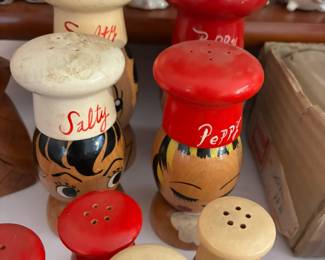 Variety of Vintage Novelty Salt & Pepper Shakers