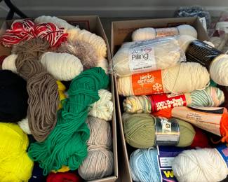 Lots of yarn- wool and acrylic