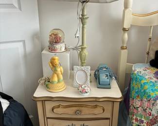 Vintage 1970s Bonnet by Sears French Provincial style nightstand