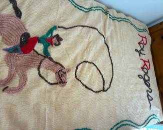 Vintage Roy Rogers chenille bedspread 2 of 2