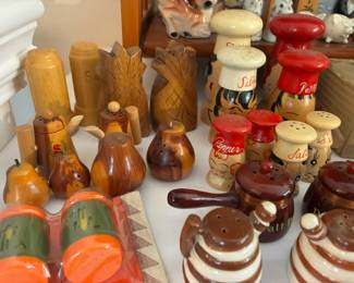 Variety of Vintage Novelty Salt & Pepper Shakers