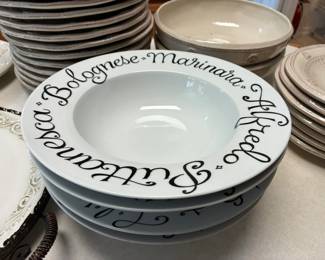 Pasta dishes set of four