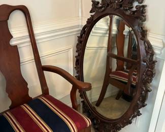 Stunning carved frame mirror