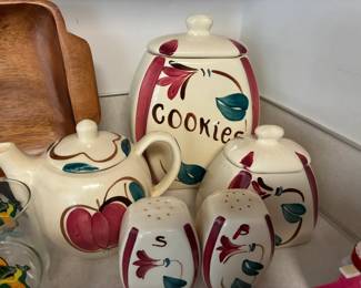 Vintage mid century Purinton pottery slip ware