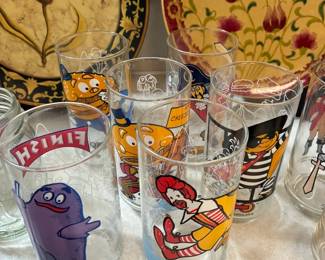 Vintage 1977 McDonaldland characters drinking glasses