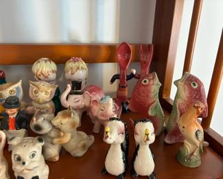 Variety of Vintage Novelty Salt & Pepper Shakers