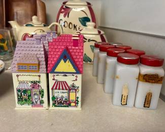 Vintage spice jars
