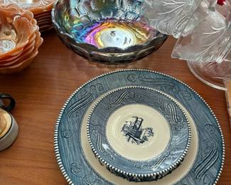 Currier &  Ives dishes