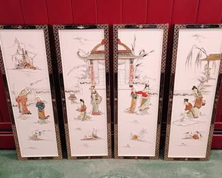 More MCM Asian wall art set!