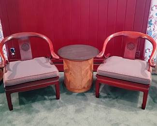 Dunbar MCM Mahogany Pair of Chairs