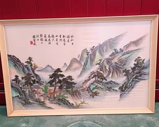 Beautiful hand painted Japanese art on silk!