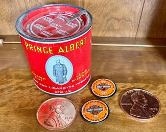 Vnt Tobacco Can, Harley Souvenirs