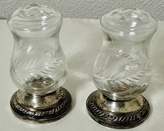 Solid Sterling Silver Salt & Pepper Shakers
