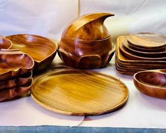 MCM Monkey Pod Wood set