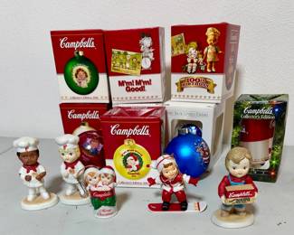 Lot Vntg Campbell Kids Ornaments