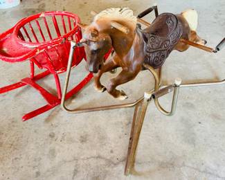 Vintage horse; Child's Rocker