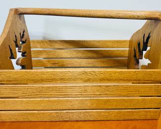 Wooden Magazine Rack