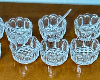 Salt Cellars; 4 spoons