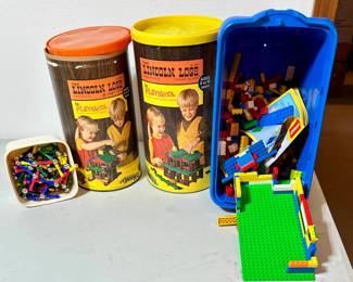 Vntg Lincoln Logs; Legos