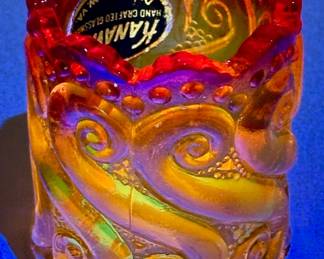 Vntg Toothpick Holder Glowing Uranium