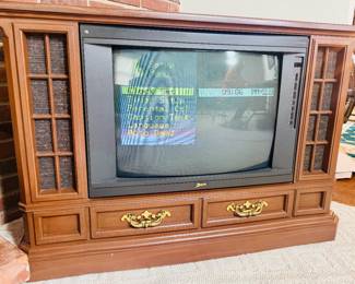 Vntg Zenith Wooden TV