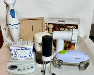 Cuisinart Chopper; Jar Opener etc