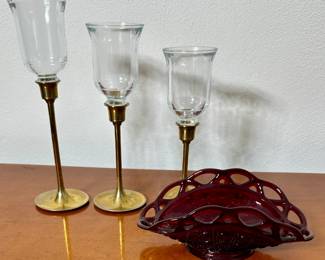 Westmoreland Lace Glass Bowl etc