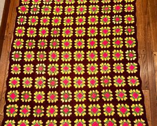 Vntg Granny Square Afgan
